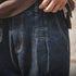 Retro Baggy Men's Jeans – Wide-Leg Tapered Denim with Elastic Waist